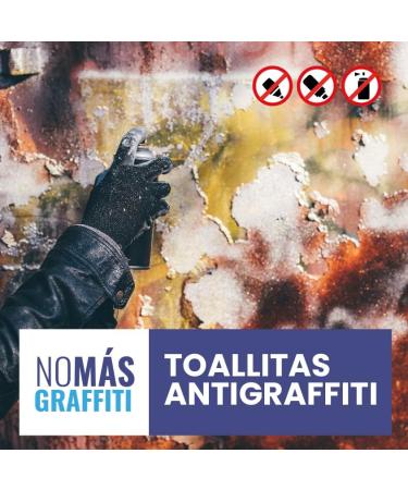 SANIECOL Anti-Graffiti Cleaning Wipes | Removes Markers on Wall | Indoor and Outdoor | Easy Open | No Odor | Urban Furniture and Home - Buy Online on GoSupps.com