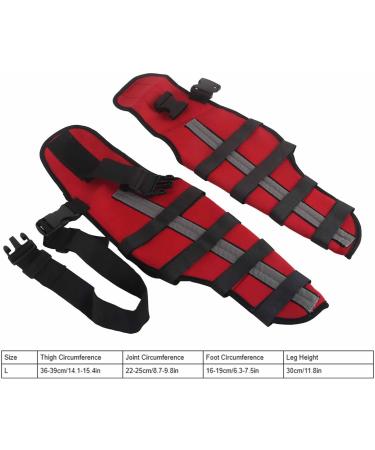 Dog Knee Brace Elastic Dog Leg Brace with Reflective Strips Pet Dog Rear Leg Bracer Support for Hind and Rear Leg Pet Knee Brace for Joint Pain Knee Dislocation (L) - Buy Online on GoSupps.com