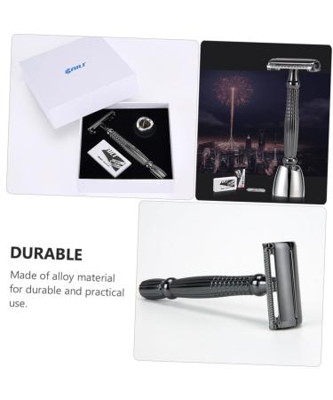 FOMIYES Manual Safety Razor Set | Premium Metal Hand Razor for Beard Shaving | Double Edge Shaving Cutter for Men - International Shipping Available - Buy Online on GoSupps.com