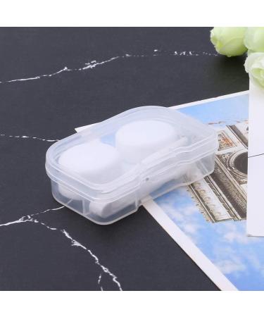 Agoneir Monochrome Contact Lens Container - Travel-Friendly Mini Plastic Case Soak & Sort | Durable Lentil Box 64*20*40mm - Buy Online on GoSupps.com