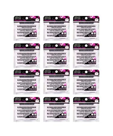 Ardell Double Up Knotted Double Flares Short Black (Pack Of 12)