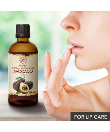 Pure Cold Pressed Avocado Oil 100ml - Intensive Care for Face Body & Hair - Glass Bottle - Nourishing Body Care Oil - Buy Online on GoSupps.com