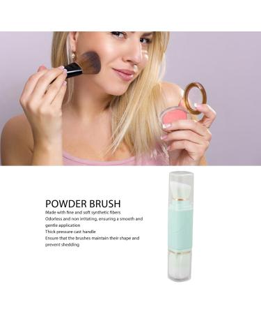 Portable Makeup Brush Ergonomic Strong Grip Odorless Retractable Powder Brush with Two Heads Anti-deformation for Home Use (Blue) - Buy Online on GoSupps.com