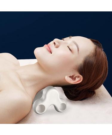 Neck Protection Cervical Tension Device | Shoulder Relaxer Pillow for Neck Pain Relief | Home Use Neck Support - Bianco - Buy Online on GoSupps.com