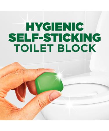 Harpic Hygienic Fresh Sticker Adhesive Toilet Block Green - Pine 4 Packs of 4 stickers. Toilet Freshener No Plastic Applicator. 4 count (Pack of 4) - Buy Online on GoSupps.com