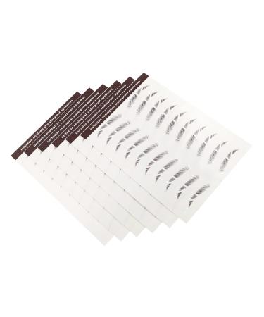 FOMIYES 24 Pcs Eyebrow Stickers Black Stickers Bionic Eyebrow Imitation Eyebrow Sticker Eyebrow Trimming 3d