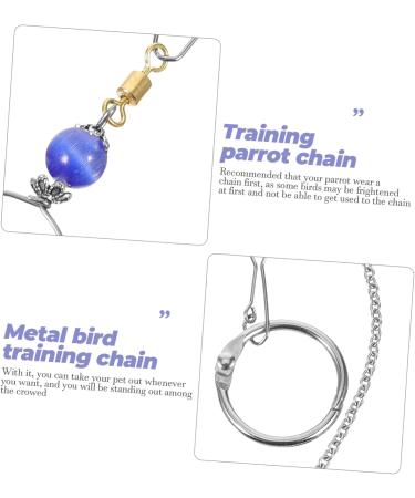 Yardwe 5 Sets Parrot Bird Neck Chain Parrot Leash Chain Stainless Steel Bird Accessory 30x2.3cmx5pcs As Shownx5pcs - Buy Online on GoSupps.com