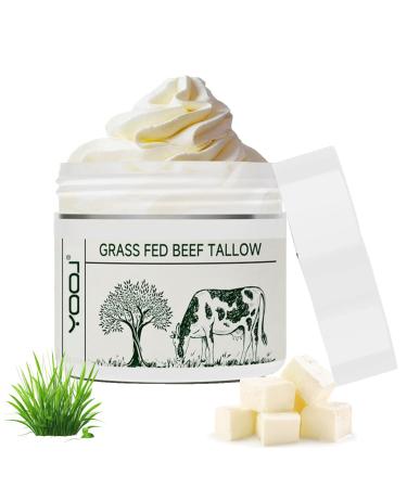Ueseinl Beef Tallow for Skin Tallow Face Moisturizer 100% Organic Beef Tallow Blam Grass Fed Tallow Face Cream Moisturizer Body Lotion Skin Care for All Skin Types