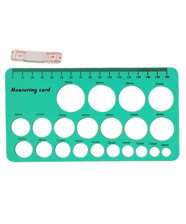 Silicone Nipple Ruler Nipple Ruler for Flange Sizer | Nipples Ruler of Flange Size Measure for Nipple Silicone Nipple Measurement for Flanges Shakven Green