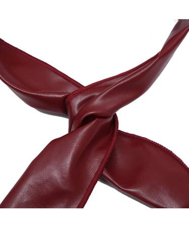 Teensery 6 Pcs PU Leather Twist Bow Wired Headbands for Women & Girls - Mixed Color - Buy Online on GoSupps.com