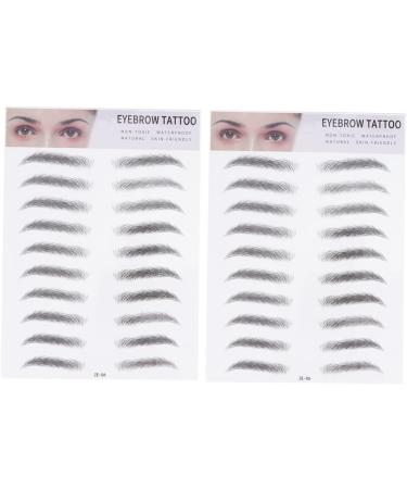 FRCOLOR 4 Pcs 3d Eyebrow Stickers Women s Suits Eyebrow Shaping Stickers Woman Water Proof Makeup Tools - Buy Online on GoSupps.com