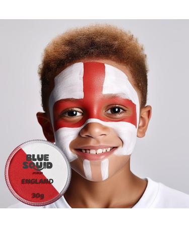 Buy Blue Squid Pro Minke Face Paint - Classic Red & Wei (30g) | Ideal for Adults Children Carnival & SFX | International Shipping Available - Buy Online on GoSupps.com