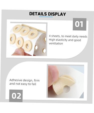 Healeved 4sheets Latex Corn Stickers Corn Cushions Toe Pads Toe Corn Remover Toe Feet Pads Corn Protector Pad Bulk Stickers Foot Corn Pad Care Latex Sponge Protective Agent - Buy Online on GoSupps.com