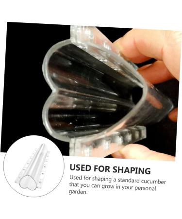 Yardenfun 3pcs Heart Styling Grow Shaper Star Tools Big Kit Fruits Transparent for Growing Strawberry Transparent 20x6.5cm - Buy Online on GoSupps.com