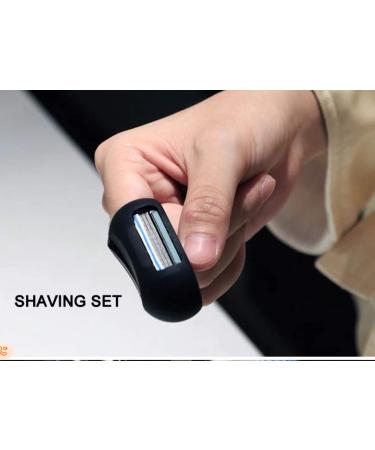 Sussex Labels 2 in 1 Travel Men's Razor with Silicone Toothbrush Cover - Blue | Shop Internationally - Buy Online on GoSupps.com