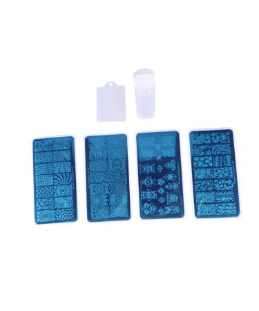 FOMIYES kit de manicura nail products manicure kit nail stamp plate nail art tencils nail plate nail art stamping kit nail art stamping plates set stencil peg board steel plate medium As Shown