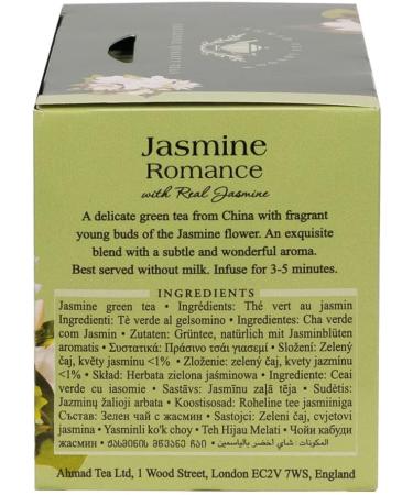 Ahmad Tea Jasmine Green Tea 20 Sachets - Jasmine Romance, 20 Count - Buy Online on GoSupps.com