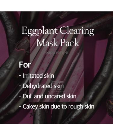 Papa Recipe Eggplant & Carrot Sheet Mask - Hydrating & Soothing for Sensitive Skin | Acne-Prone, Dull, and Uneven Skin | Radiant Complexion | 10 Sheets - Buy Online on GoSupps.com