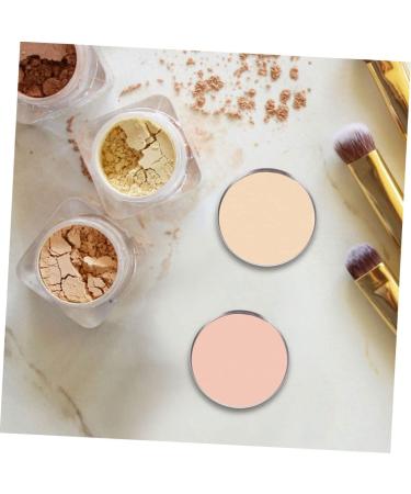 Housoutil Women Supplies 50pcs Eye Shadow Disk Travel Highlighter Stainless Steel Cosmetic Plate - Buy Online on GoSupps.com