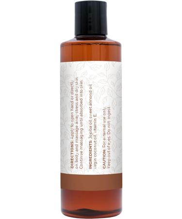 Coconut Massage Oil - Relaxing Body Oil with Jojoba Sweet Almond & Vitamin E for Skincare - 250ml Natural Therapy - Buy Online on GoSupps.com