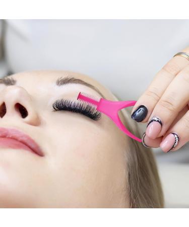 Lashes Applicator Tool Eyelashes Tools Mascara Shield Applicator Guard Lash Mascara Shield Guard Comb Protector Eyelid Eyelash Tool Lash Buddy for Natural Look Make Up Hot Pink - Buy Online on GoSupps.com