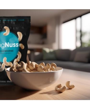Magnuss Cashew Nuts | Roasted & Salted | 6x200g | Crunchy Vegan Snack | High-Quality Source of Magnesium Phosphorus & Vitamin E - Buy Online on GoSupps.com