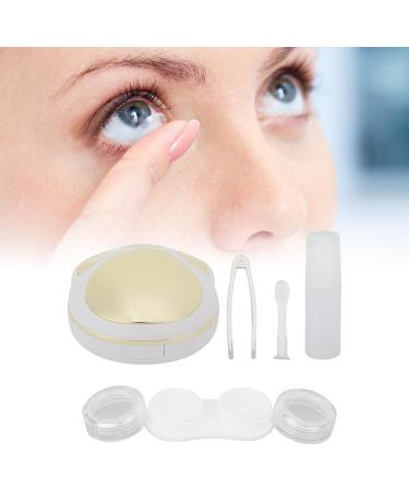Portable Cartoon Paw Contact Lens Container with Mirror - Lightweight Travel Case in Golden - Ideal for International Shipping - Buy Online on GoSupps.com