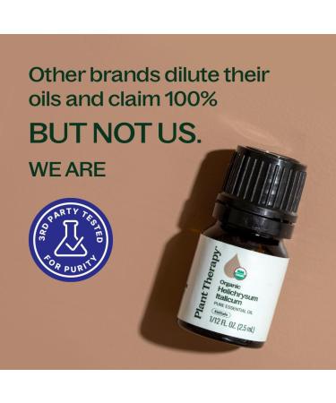 Plant Therapy Organic Helichrysum Essential Oil (Italicum) 2.5 mL (1/12 oz) 100% Pure Undiluted USDA Certified Organic Great for Skincare Diffusion and Aromatherapy - Buy Online on GoSupps.com