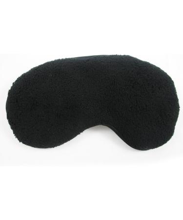 Plush Silk Sleep Eye Mask - Black Travel Shades Blindfold for Restful Sleep - Buy Online on GoSupps.com