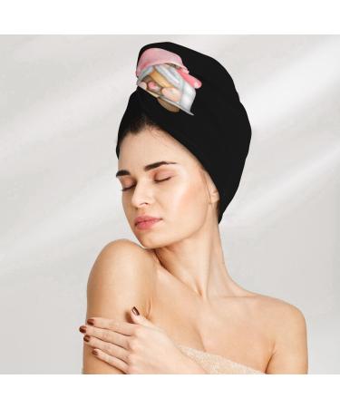 Coffee Gnome Microfiber Hair Towel - Soft Super Absorbent Coral Velvet Quick Dry Wrap for Long Curly & Thick Hair - Women's Hair Care Essential - Buy Online on GoSupps.com