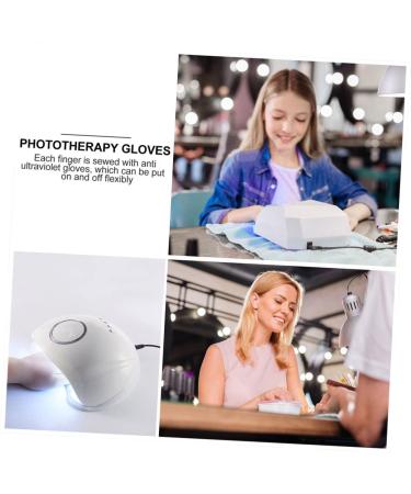 Ipetboom 1 Pair Nail Gloves Nail Polish Gloves Driving Gloves Manicure Gloves Uv Protection Protective Gloves Uv Gloves for Gel Nail Lamp Sunblock Gloves Polyester Dryer Sun Protection Miss - Buy Online on GoSupps.com