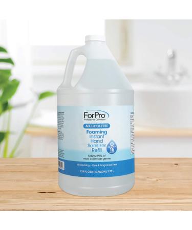 ForPro Alcohol-Free Foaming Hand Sanitizer 1 Gallon Refill - Moisturizing and Fragrance-Free Formula - Buy Online on GoSupps.com