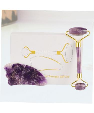 WOONEKY 2pcs Eye Beauty Roller Jade V Face for Natural Stone Face Roller Body Skin Scraping Massage Scraper Facial Massage Tool Face Roller Skin Care Scraping Tablets Eyes 14.5x5.5cm Assorted Color - Buy Online on GoSupps.com