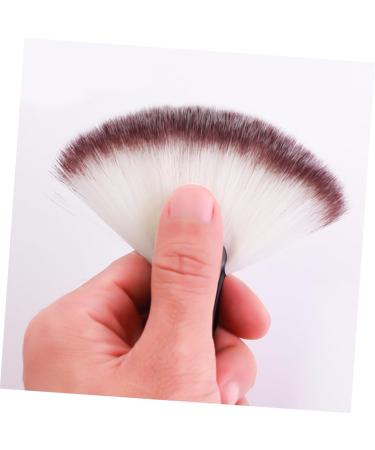 minkissy black makeup Cosmetics Large Powder Foundation Brush Wood Handle Brush blush brush big fan wooden handle brush sector Bamboo - Buy Online on GoSupps.com