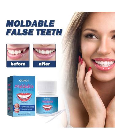 Provisional Denture Kit - Formable Tooth Repair Set for Missing Teeth | 3PCs Prosthesis Dental Care Tools - Buy Online on GoSupps.com