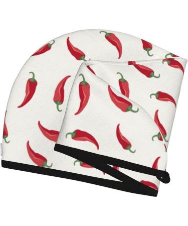 Chili Microfiber Hair Towel - Soft Super Absorbent Coral Velvet Wrap for Long Curly & Thick Hair | Quick Drying Hair Cap for Women - Buy Online on GoSupps.com