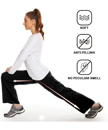 Women's Hiking Cargo Pants Joggers | Cotton Casual Military Army Combat Work Pants | 7 Pockets | Small Black - Buy Online on GoSupps.com