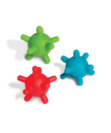 Edushape rubberball bite ring - 3 pieces