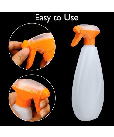 AILFU 2 Pack 16oz Spray Bottles - Clear Fine Mist Empty Plastic Spraying Bottles for Cleaning Solution - Refillable Containers with Durable Sprayer - 20oz Capacity - Buy Online on GoSupps.com