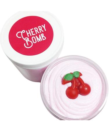 Cherry Scented Whipped Sugar Scrub Exfoliating Body Soap for Women