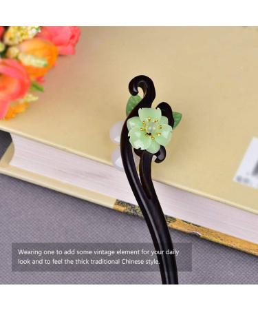 FRCOLOR Vintage Flower Hair Stick Japanese Wooden Hair Sticks for Women & Girls | International Shipping Available - Buy Online on GoSupps.com