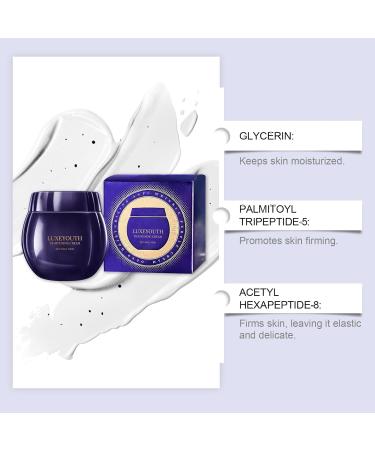 ARANYA LUXEYOUTH Tightening Cream with Glycerin Palmitoyl Tripeptide-5 and Acetyl Hexapeptide-8 Anti-Wrinkle Firming Moisturizer for All Skin Types 50g - Buy Online on GoSupps.com