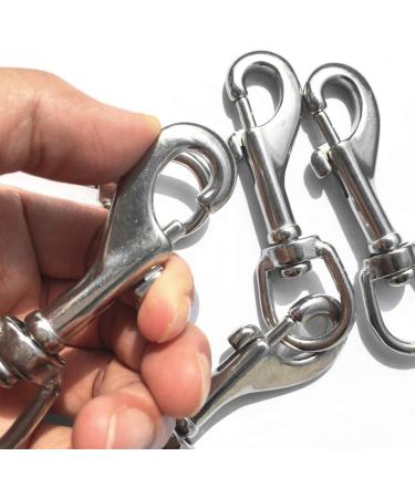 Long Buy Swivel Eye Bolt Snap Hooks  Stainless Steel 316 Marine Grade Scuba Diving Clip  Snap Bolt Trigger Chain Clip  Single Ended Trigger Clasp Pet Buckle  80mm  90mm  101mm  Heavy Duty 3Pcs 80mm - Buy Online on GoSupps.com