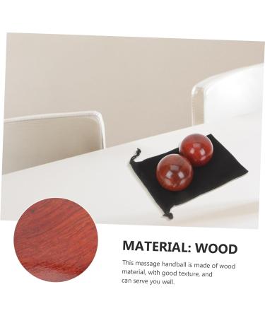 Frcolor 4-Piece Wooden Health Balls - Hand Training & Massage Balls | Fitness & Gym Equipment - Buy Online on GoSupps.com