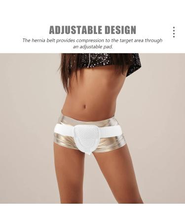 Inguinal Hernia Belt for Men | Adjustable Hernia Support | Abdominal Truss - White 40X14X10CM - Buy Online on GoSupps.com