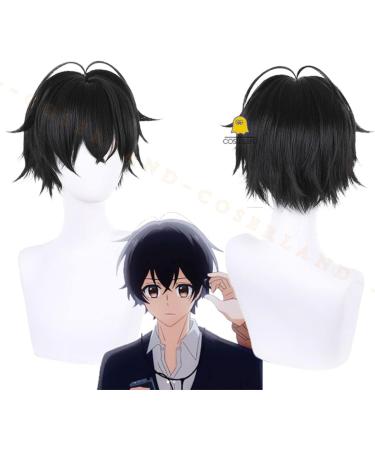 Buy Sasaki and Miyano Yaoi Miyano Yoshiku Cosplay Wig - Short Black Synthetic Fiber Wig for Men & Women | Perfect for Parties & Cosplay Events - Buy Online on GoSupps.com