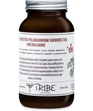 Tribe Skincare Wild Harvested Umckaloabo (Pelargonium Sidoides) Tea - Natural Relief for Colds Flu and Respiratory Tract Infections - Buy Online on GoSupps.com