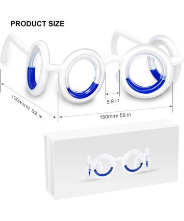 SHOZXLCCI Anti-Motion Sickness Smart Glasses for Car & Seasickness Relief - White | Liquid Lensless Design for Adults & Kids - Buy Online on GoSupps.com