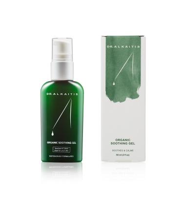 DR. ALKAITIS Organics Soothing Gel - Natural Aloe Vera Gel with Boswellia & Seaweed Complex - Multi-Purpose Serum for Sensitive Skin (60 ml/2 fl oz)