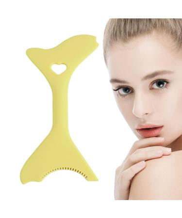 Silicone Eyeliner Tool Portable Lightweight Eyeliner Stencils - Mascara Shield for Beginners Eyebrow Stencils for Winged Eyeliner Lashes Lip Liner Muflydo Yellow